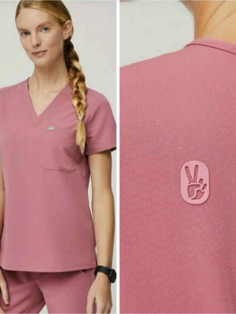FIGS Women’s Quartz Breast Cancer Scrub Set
